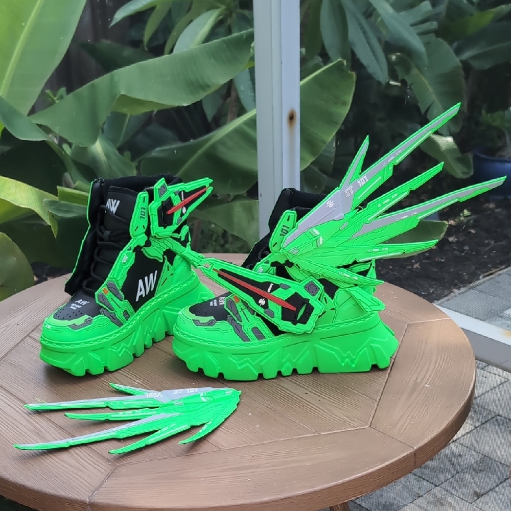 Women's Anthony Wang Gundam Style - Neon Green